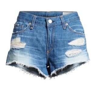 Rag & Bone Cut Off Denim Frayed Hem Short in Freeport Size 24